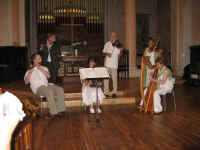 Musical interlude at the concert in the Anglikanu Church