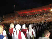 2000 Latvians onstage at the Song Celebrations in Riga. Click for more photos of our trip.
